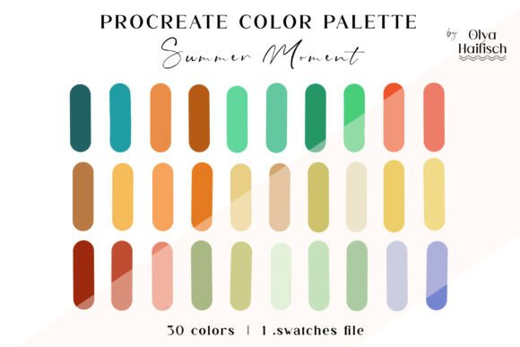 Download Retro Summer Procreate Color Palette - Color Collection
