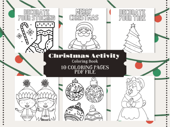 Download Christmas Activity Coloring Book Pages - Color Collection