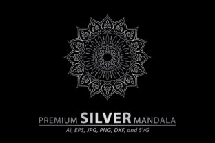 Download Premium Silver Mandala Vector Pattern - Premium Bundle