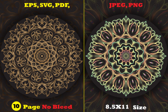 Download Monochrome Circles Mandala Coloring Page - Color Collection