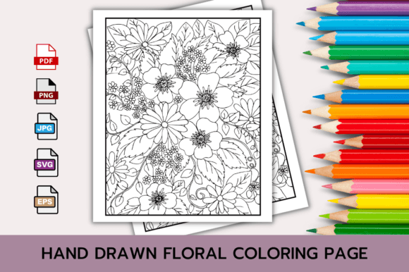 Download FLORAL COLORING PAGE BOOK for ADULTS - Color Collection