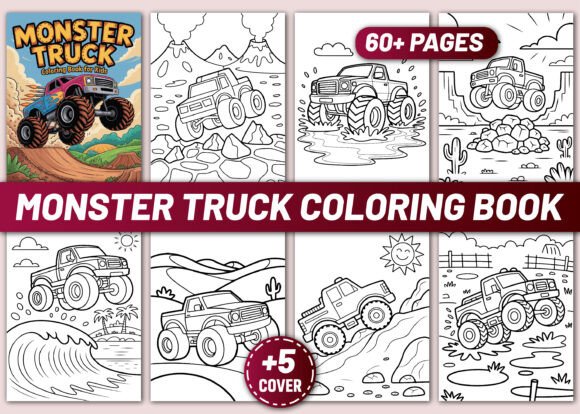 Download MONSTER TRUCK COLORING BOOK for KIDS - Color Collection