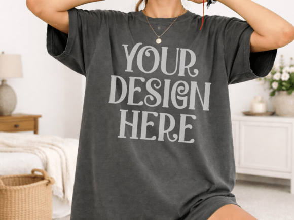 Download Comfort Colors 1717 Oversized Mockup 18 - Color Collection