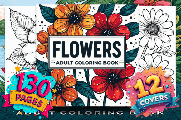 Download Flowers Adult Coloring Book - Color Collection