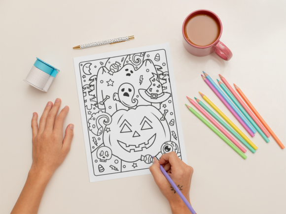 Download Halloween Coloring Page for Adults #1 - Color Collection