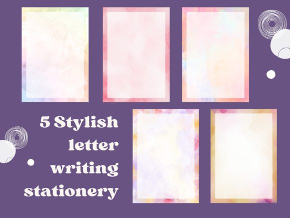 Download Watercolor Printable Letter Stationery - Color Collection