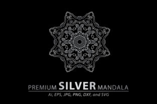 Download Premium Silver Mandala Vector Pattern - Premium Bundle