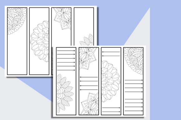 Download Coloring Mandala Bookmark Templates - Color Collection