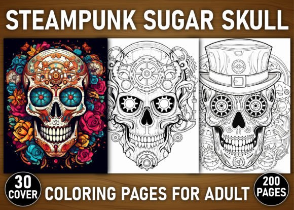 Download 200 Steampunk Sugar Skull Coloring Pages - Color Collection