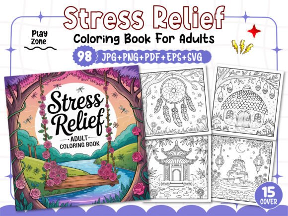Download Stress Relief Adult Coloring Book Pages - Color Collection